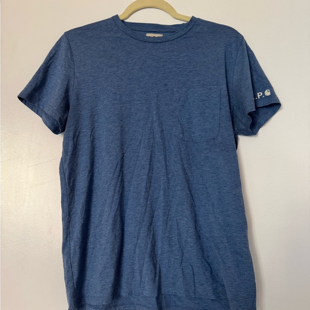 A.P.C. X Carhartt Collab Men's Blue T-Shirt